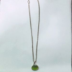 Green stone necklace